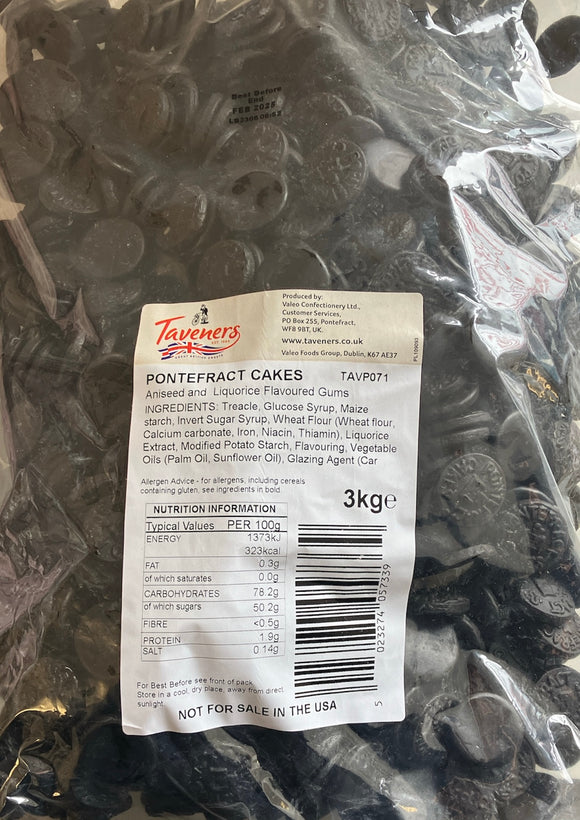 Barratt / Tangerine Taveners - Pontefract Cakes -  Bulk Bag  3kg