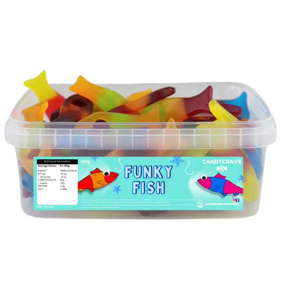 Candy Crave (Mon) Funky Fish - 600g Tub