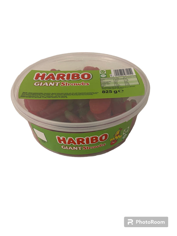 Haribo Giant Strawberry Tub 825g