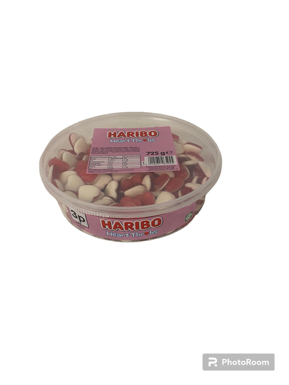 Haribo Heart Throbs Tub 725g