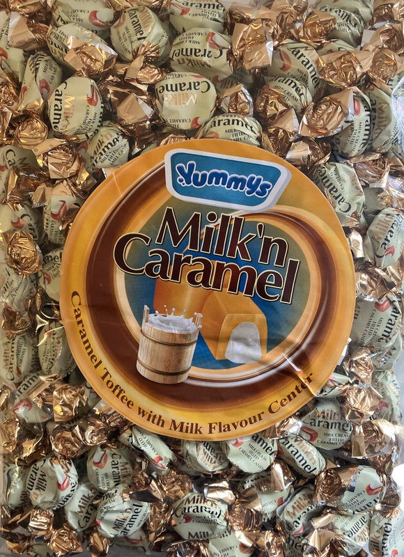 Yummy’s - Milk'n Caramel, Caramel Toffee with Milk Flavour Centre - 1kg