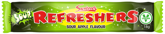 Swizzels Matlow Sour Apple Refresher Bars 60 x 18g