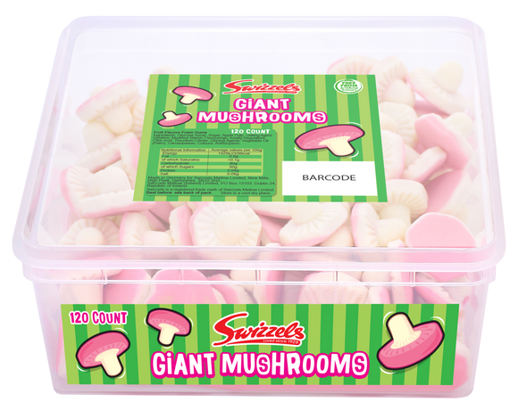 Swizzels Foam Mushrooms Tub 120pk