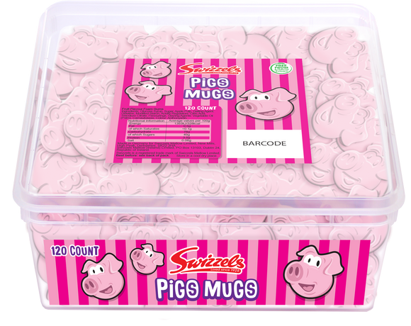Swizzels  Matlow Pigs Mugs Tub 120pk
