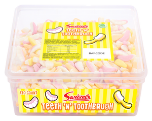 Swizzels Teeth & Toothbrushes Tub 120pk