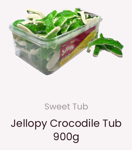 Akb Large Green Jelly Crocodile 900g (50) Tub