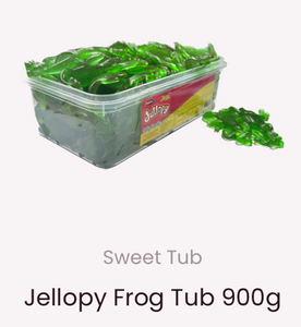 Akb Large Green Jelly Frogs 900g (50) Tub