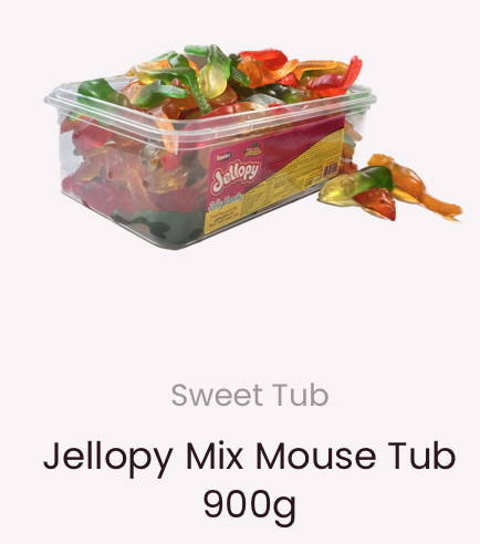Akb Jelly Mouse Mice 900g (50) Tub