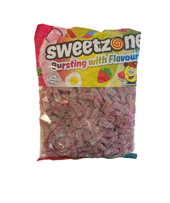 Sweetzone Premium Fizzy Cherry Bottles 1kg Bag