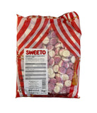 Sweeto Funny Mix- Strawberry Flavoured Sugared Ponpon Shaped Jelly Gummy - 1kg bag