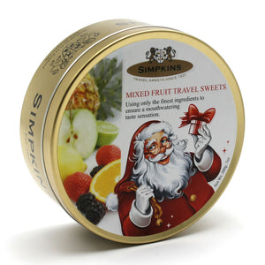 Simpkin's Travel Sweets Santa Fruit Drops Tin 6 x 200g