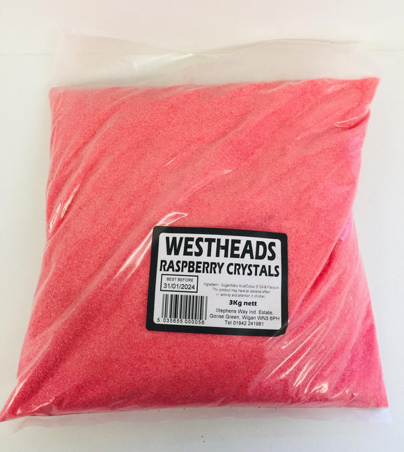 Westheads Raspberry Crystals 3kg Bag