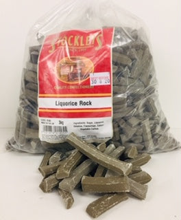 Stockley's Liqourice Rock Broken Poly Bag 1 x 3kg =
