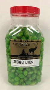 Monarch Confectionery Sherbet Limes Jar 1 x 3kg