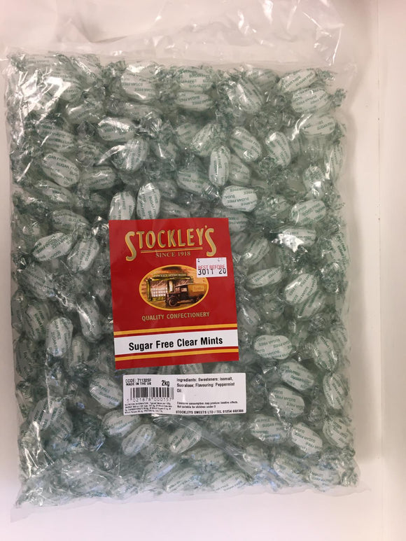Sugar Free Stockley's Clear Mints 2kg Bag = 65p Per 100g