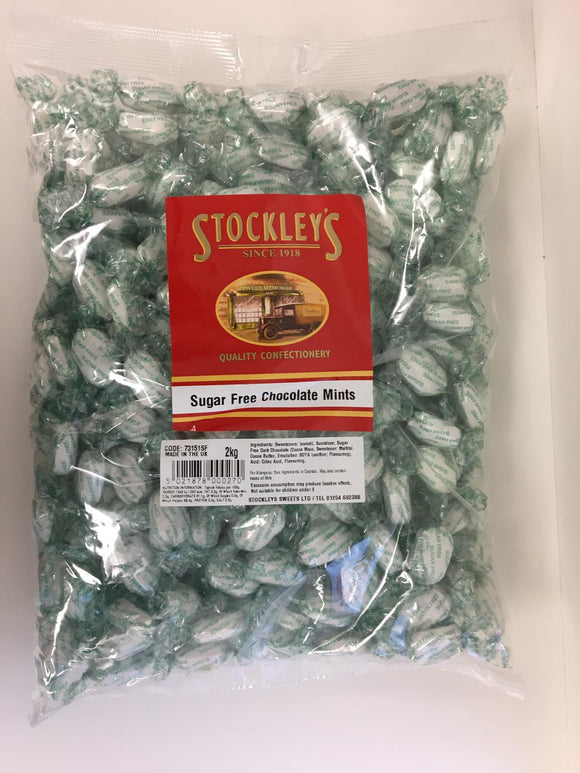 Sugar Free Stockley's Chocolate Mints - 2kg Bag