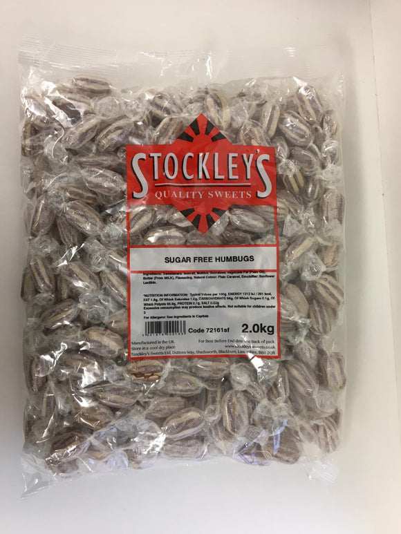 Sugar Free Stockley's Mint Humbugs 2kg Bag