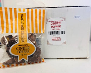 Mitre Chocolate Flavour Coated Cinder Pre Pack Bag Bag 18 x 125g = 85p Per Pk