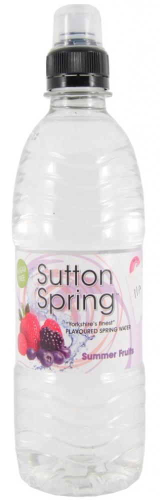 Sutton Spring Summer Fruit Flavoured Water Sports Cap  12 x 500ml
