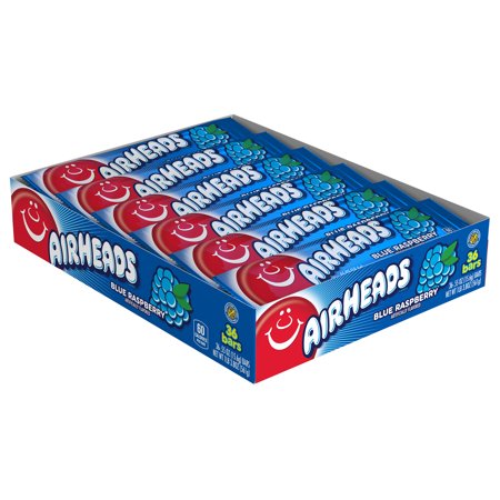 Airheads Blue Raspberry Chew Bars 36 x 16g