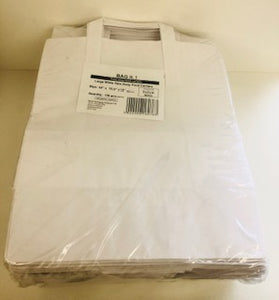 RPS White Large Take Away Food Carrier Bags 10" x 15.5" x 12" 1 x 100pk