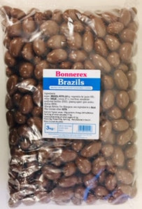 Bonnerex Chocolate Flavour Coated Brazil Nuts 3kg Bag