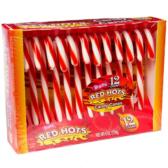 Red Hots Candy Canes 12 x 14g