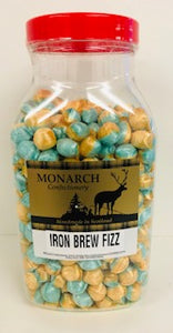 Monarch Confectionery Iron Brew Fizz Balls Jar 1 x 3kg