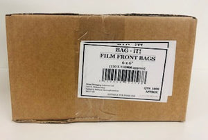 RPS Film Front Bags 6" x 6" 150mm x 150mm 1 x 1000pk