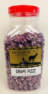 Monarch Confectionery Grape Fizz Balls Jar 1 x 3kg