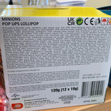 Bip Minion Pop Up Lollipops 12pk