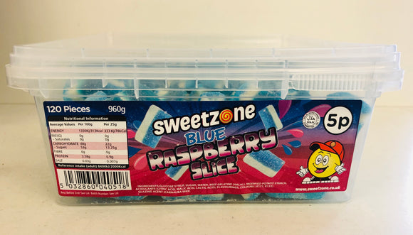 Sweetzone 7p Blue Raspberry Slice Tub 1 x 800g
