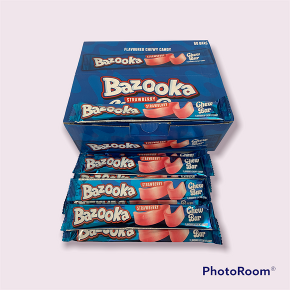 Bazooka Tutti Frutti Chew Bars 60 x 14g = 6.6p Per Bar