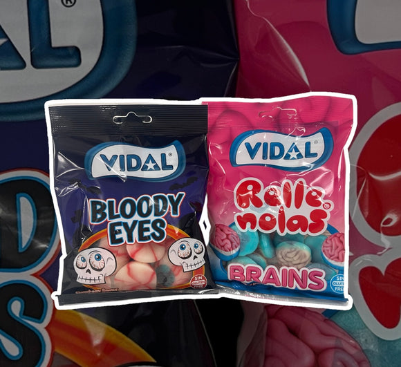 Vidal Jelly Brains 14 x 100g Pre Packs
