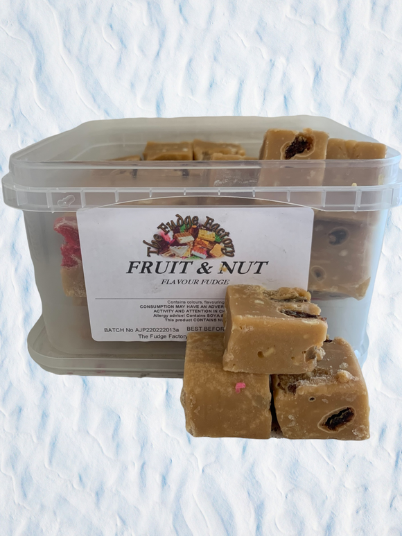 Fudge Factory Fruit And Nut Fudge Bulk Tub 1 x 2kg