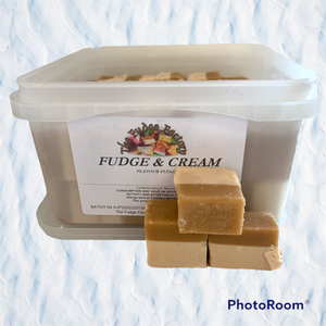 Fudge Factory Cream Fudge Bulk Tub 1 x 2kg