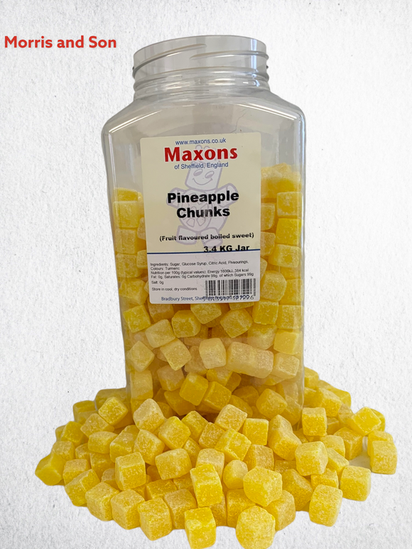Maxons Pinapple Cubes (1 x 3.4kg) Jar