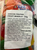 King Regal Fruit Disco Wheels 1 x 1kg = 37p Per 100g
