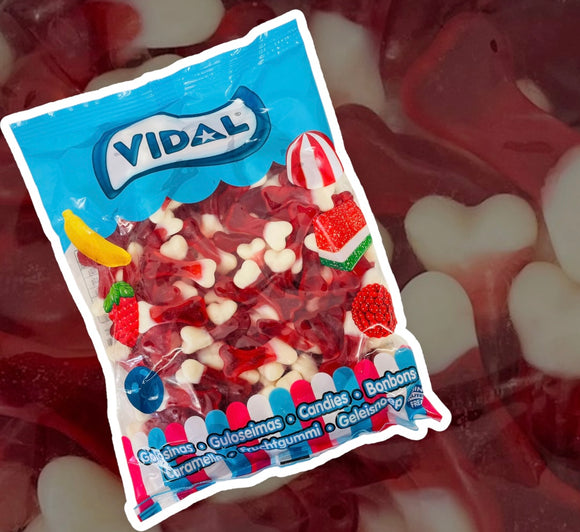 Vidal Jelly Red and White Bones 1kg Bag