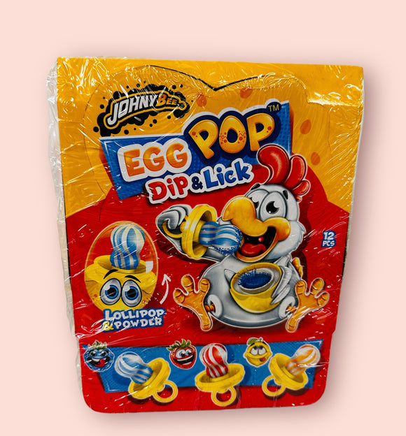 Johny Bee Egg Pop Dip & Lick 12 x 30g =75p Per Egg