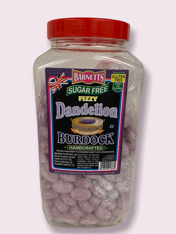 Barnetts Sugar Free Dandelion And Burdock Jar 1 x 3kg = 87p Per 100g