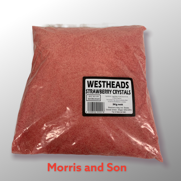 Westhead's Strawberry Crystals (1 x 3kg) bag