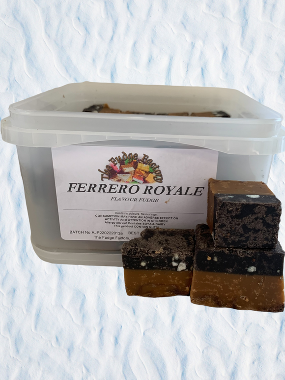 Fudge Factory Ferrero Royal Fudge Bulk Tub 1 x 2kg