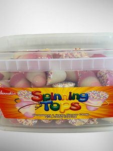 Hannah's Pink & White Spinning Tops Tub