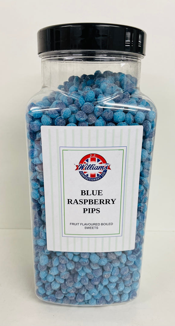 Mitre Confectionery Blue Raspberry Pips Jar 1 x 2.75kg