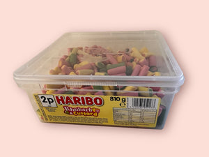 Haribo 2p Rhubarb And Custard Tub 1 x 300pk (810g)