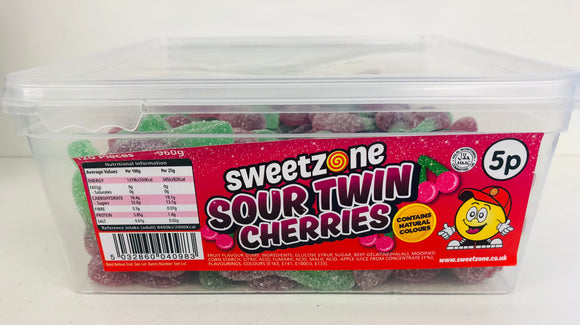 Sweetzone 5p Sour Twin Cherries Tub 120 x 5p