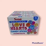 Swizzels Love Hearts Candy Sticks 36 x 18g