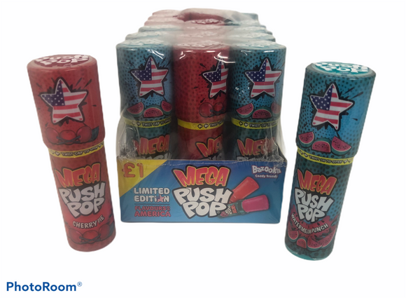 Mega USA Push Pops 18 x 30g = 66p Per Push Up