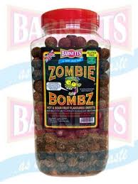 Barnetts Mega Sour Zombie Bombz Jar 1 x 3kg = 60p Per 100g